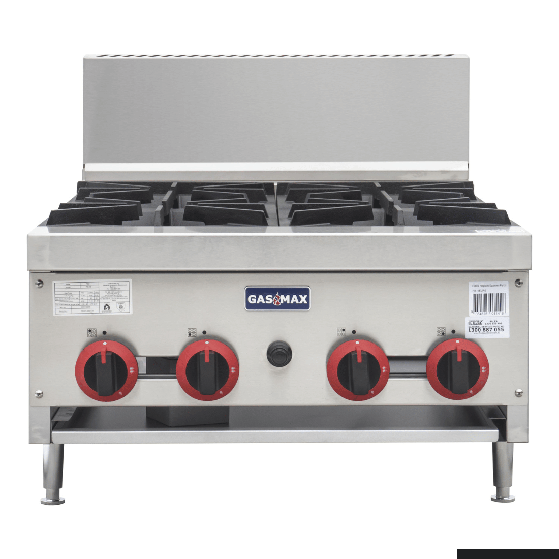 GasMAX Gas 4 Burner Cook Top RB-4E