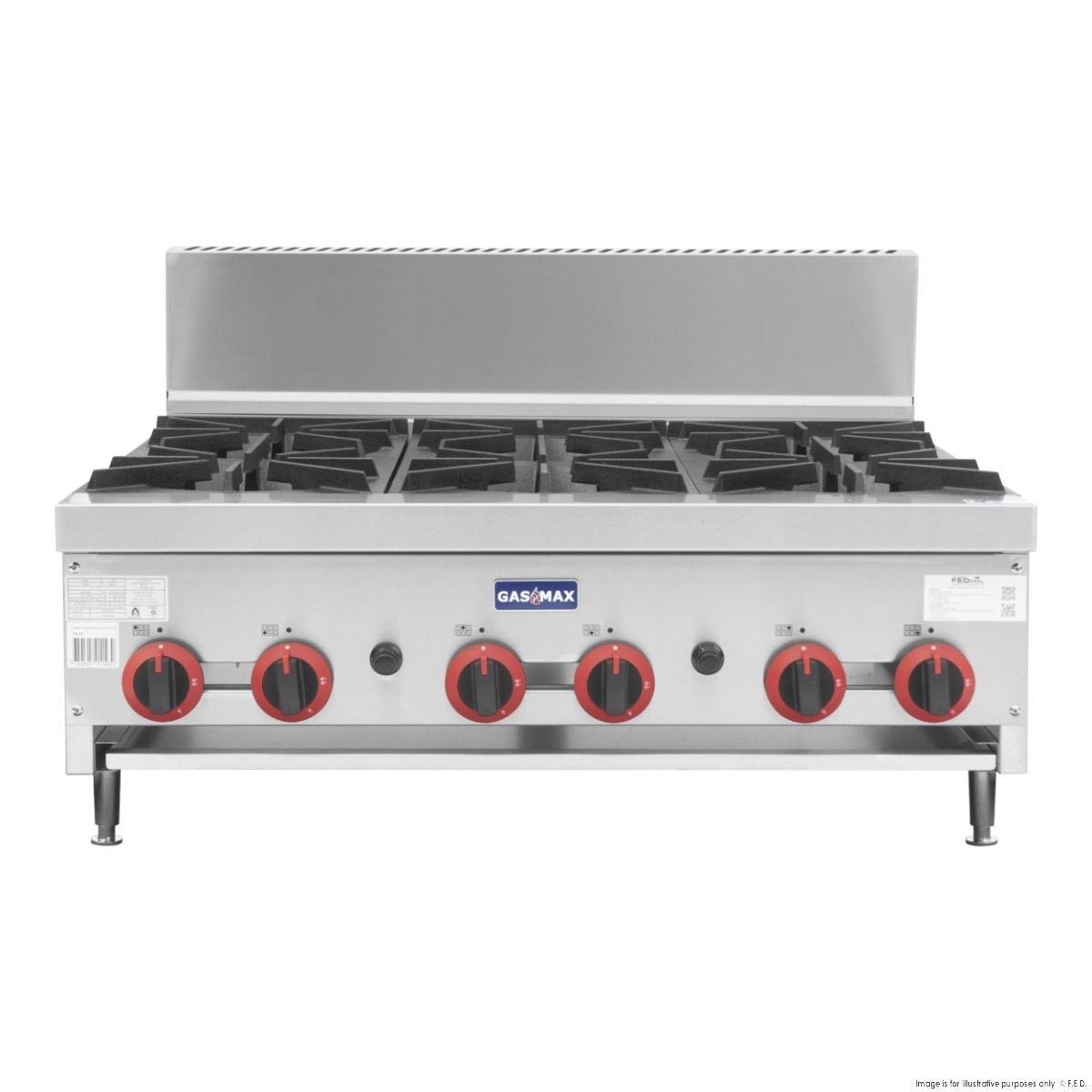 GasMAX Gas 6 Burner Cook Top RB-6E