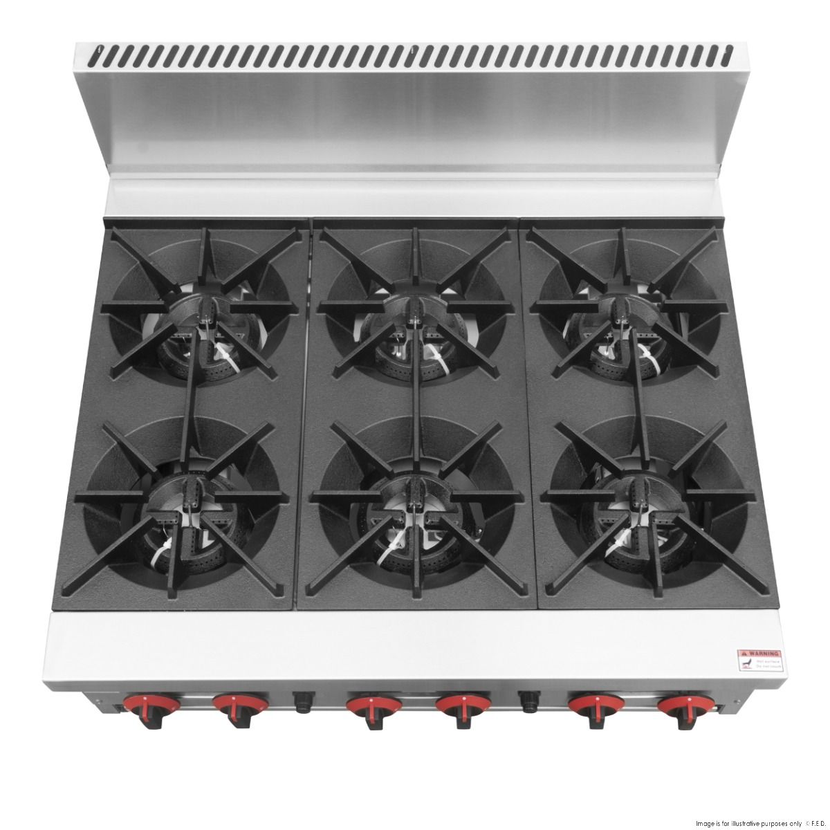 GasMAX Gas 6 Burner Cook Top RB-6ELPG