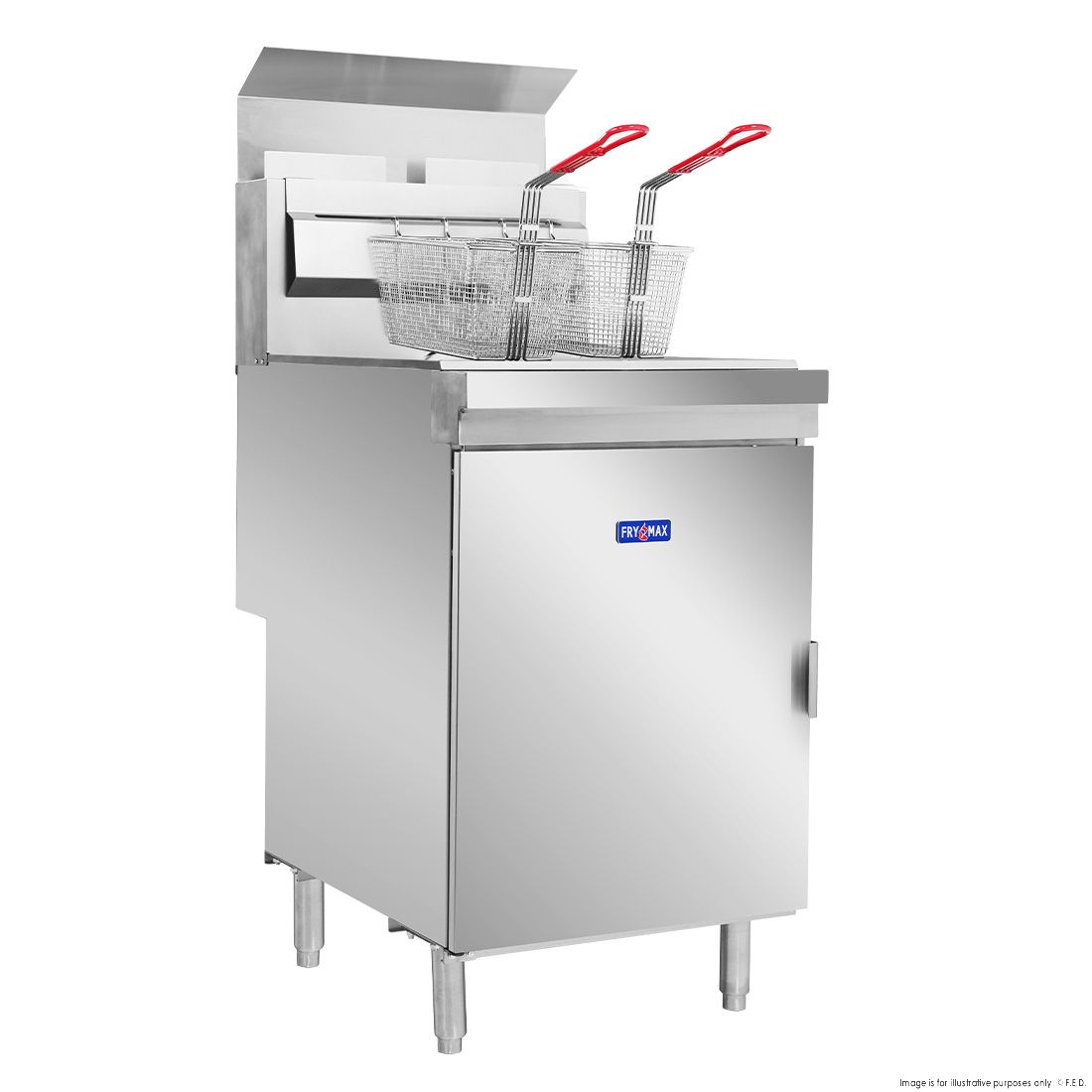 Gasmax Superfast LPG Gas Tube Twin Vat Fryer - RC400TELPG