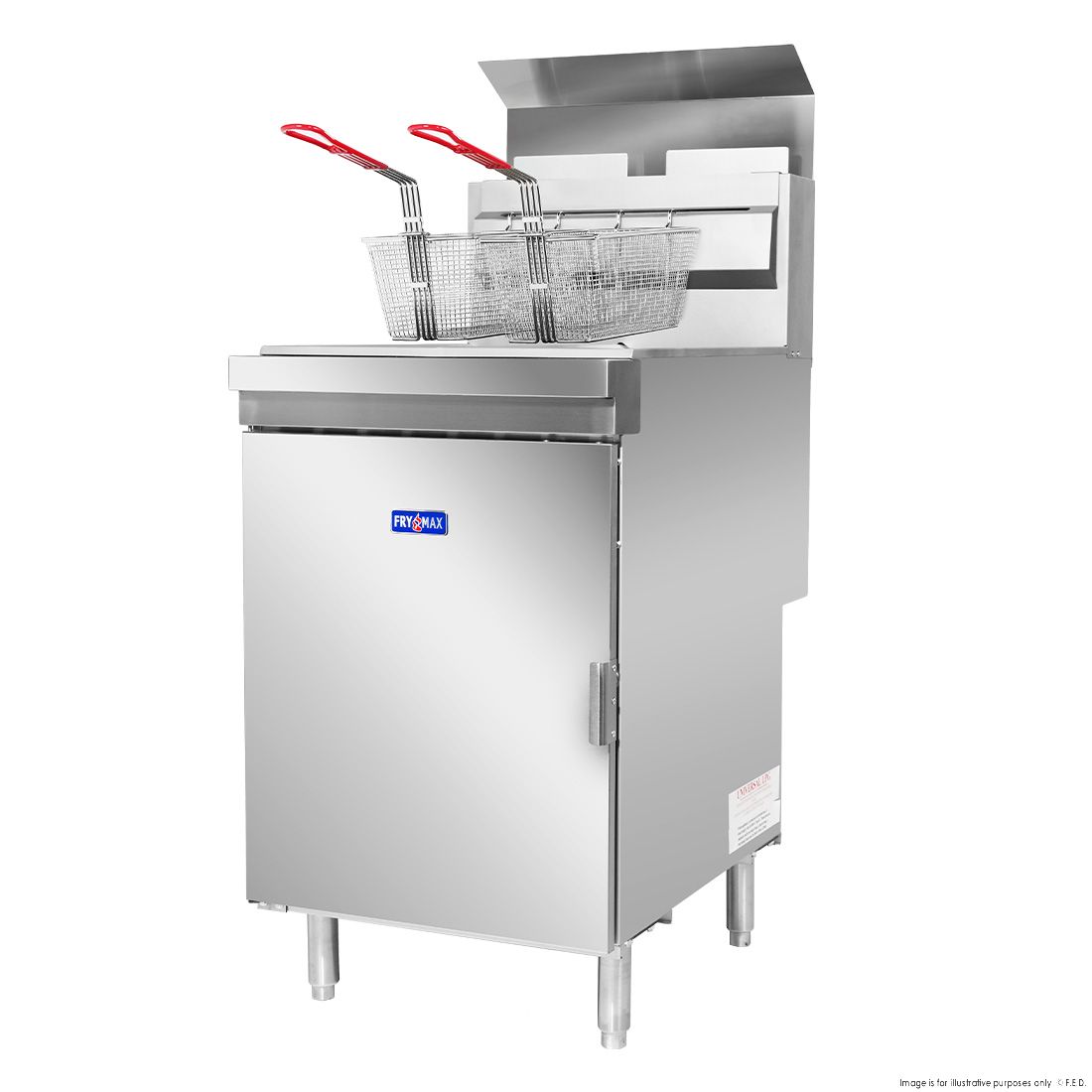 Gasmax Superfast LPG Gas Tube Twin Vat Fryer - RC400TELPG