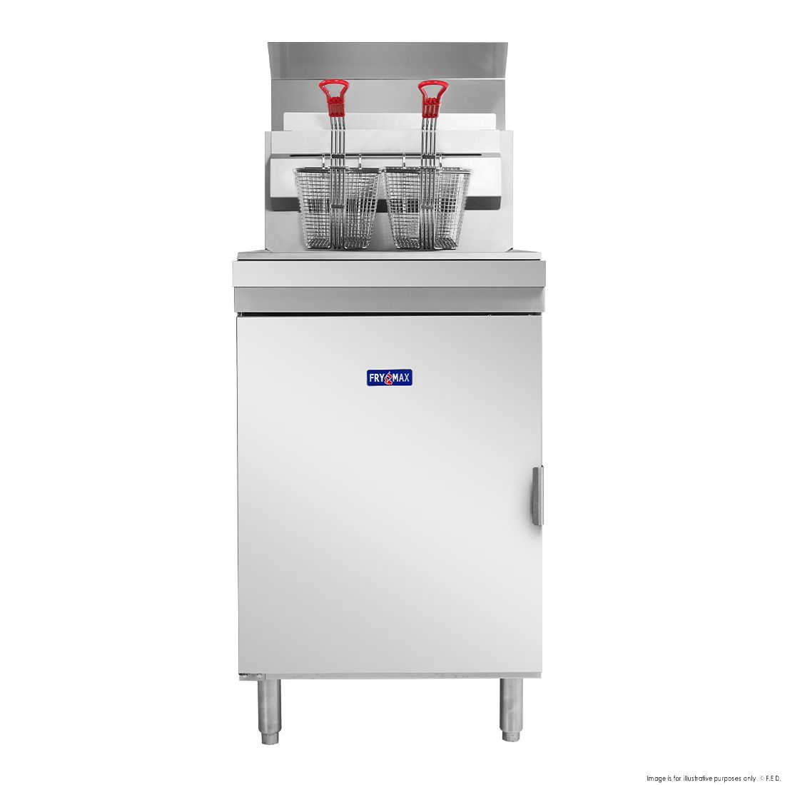 Gasmax Superfast LPG Gas Tube Twin Vat Fryer - RC400TELPG