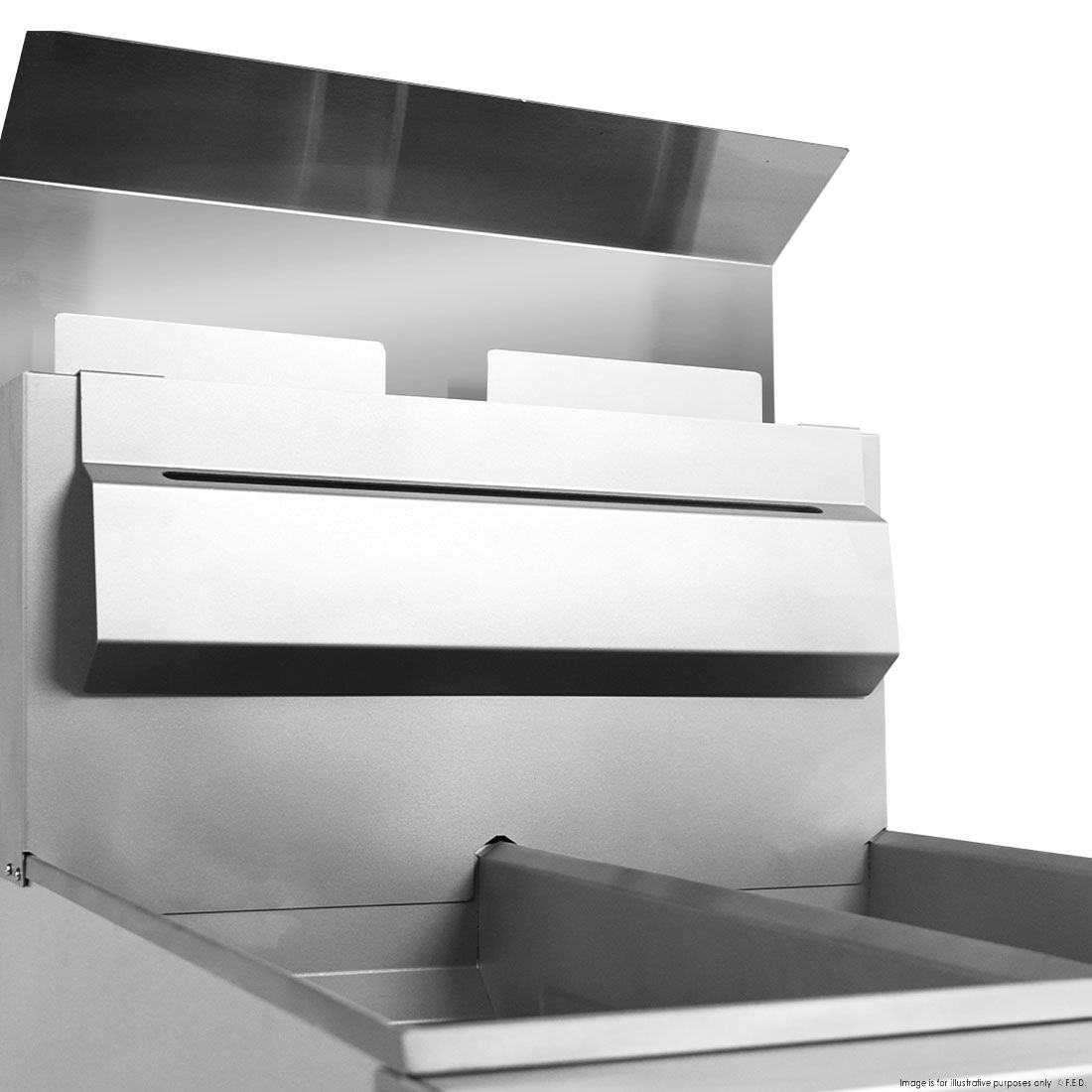 Gasmax Superfast LPG Gas Tube Twin Vat Fryer - RC400TELPG