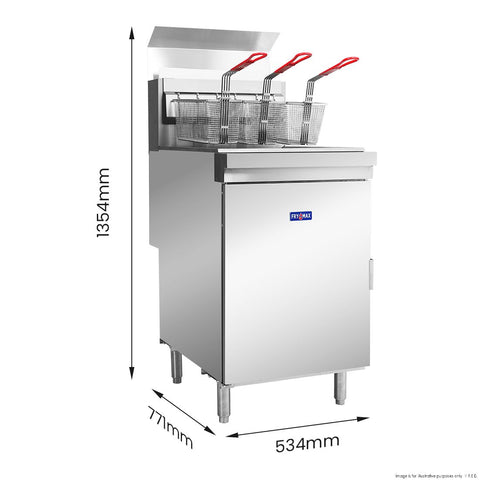 Gasmax Superfast LPG Gas Tube Fryer - RC500ELPG