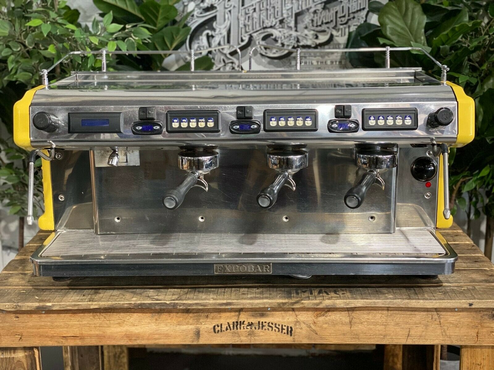 Expobar Ruggero - 3 Group Commercial Espresso Machine - Yellow