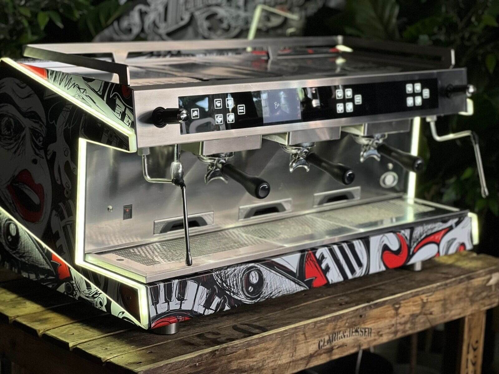 Wega Urban - 3 Group Commercial Espresso Machine - Custom Wrap