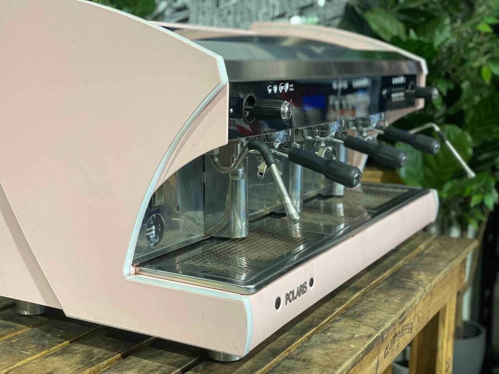 Wega Polaris Tron - 3 Group Commercial Espresso Machine - Pink