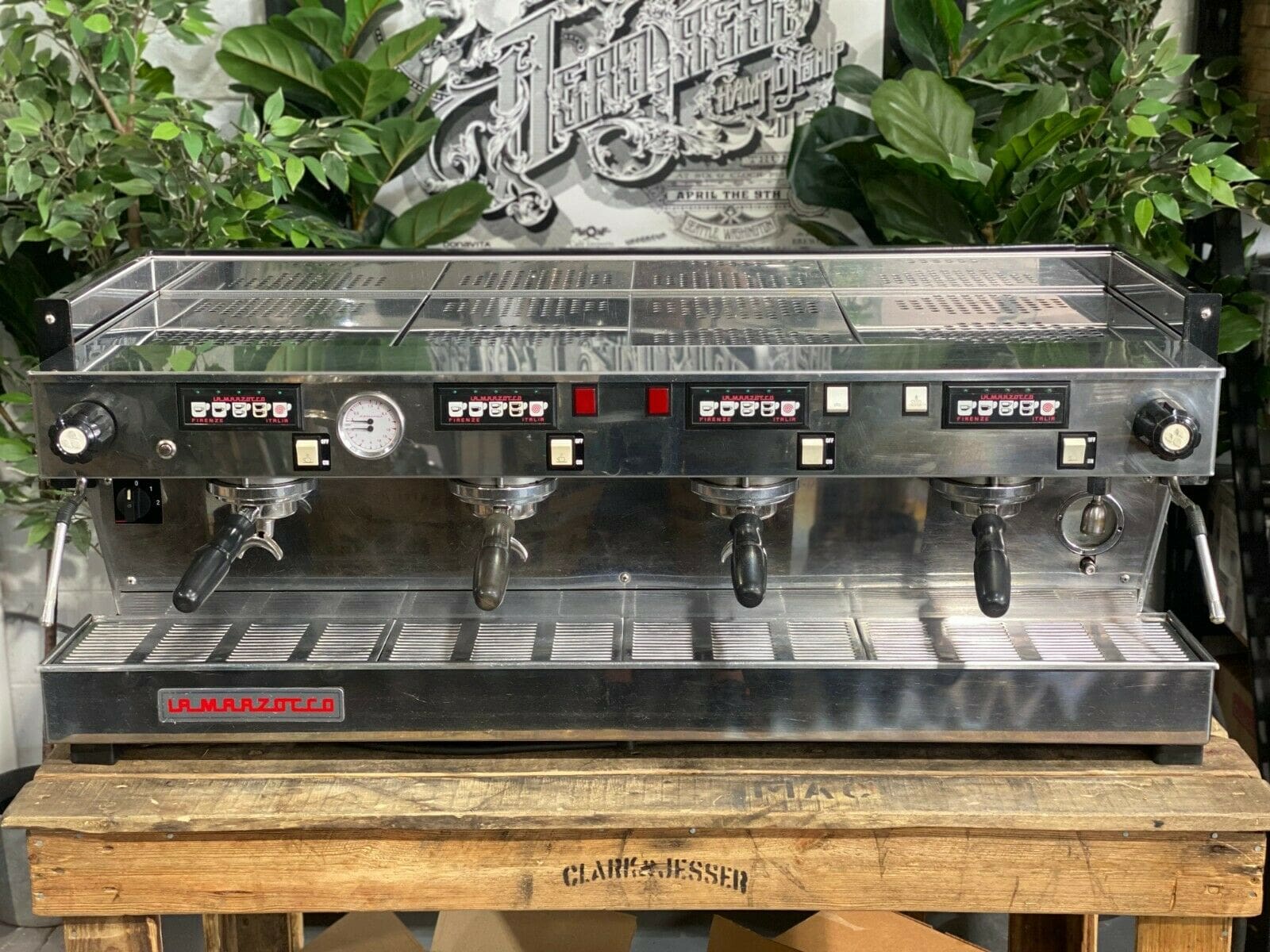La Marzocco Linea Classic - 4 Group Commercial Espresso Machine - White