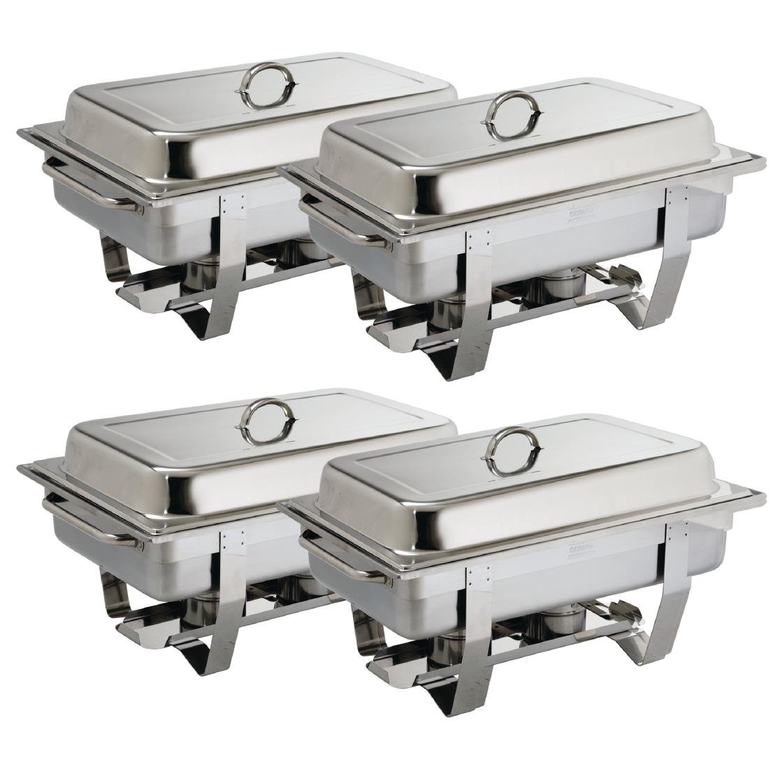 Olympia Milan Chafing Set 1/1 GN (4 Pack) - S299
