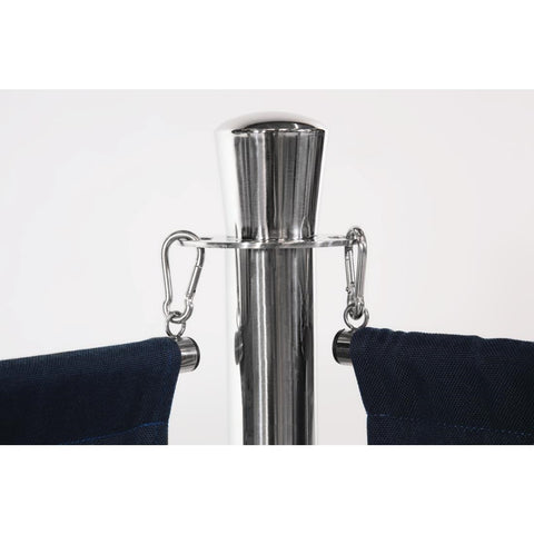 Bolero Stainless Steel Flat Top Barrier Post - S653