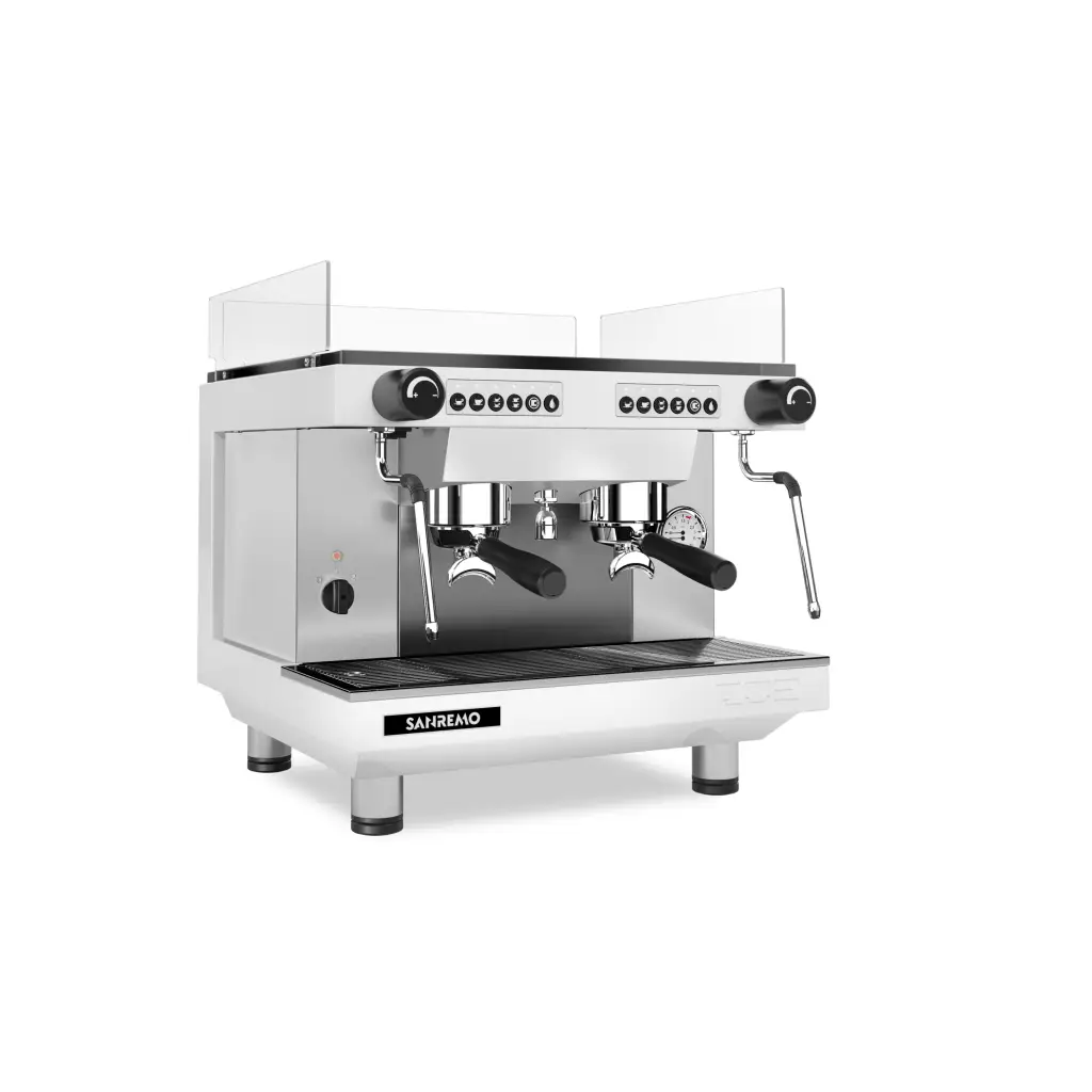 San Remo Zoe Compact Full - 2 Group Commercial Espresso Machine - White