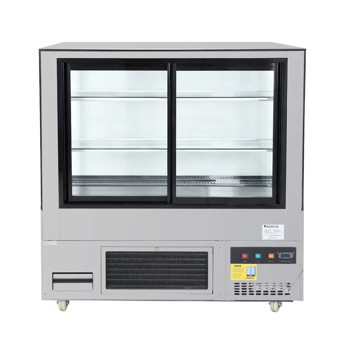 Bonvue Deluxe 1200mm Square Glass Cake Display Cabinet - SC120FA-2XB