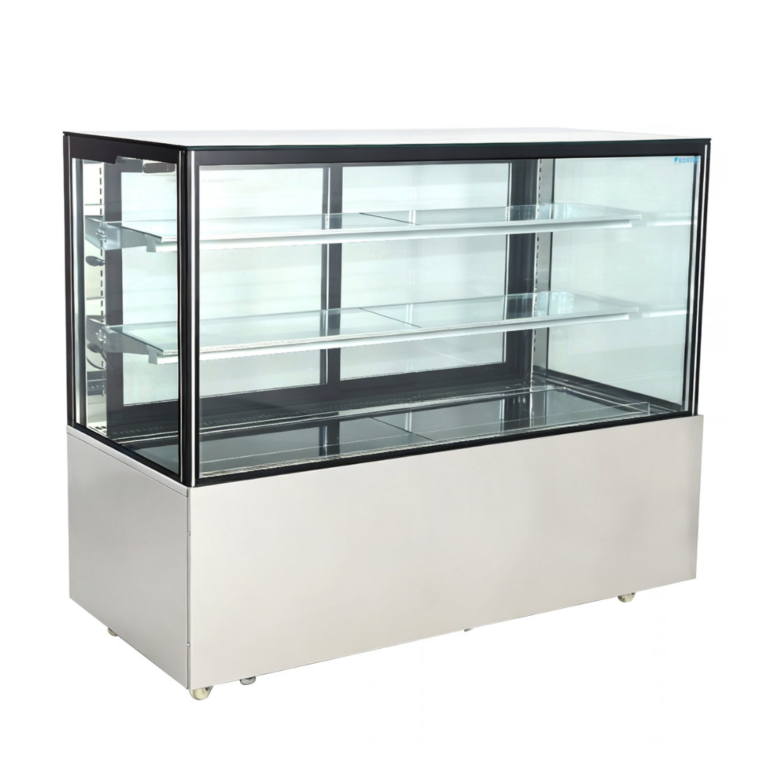 Bonvue Deluxe 1500mm Square Glass Cake Display Cabinet - SC150FA-2XB
