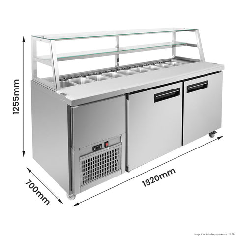 Thermaster Two Large Door Deluxe Sandwich Bar SCB/18