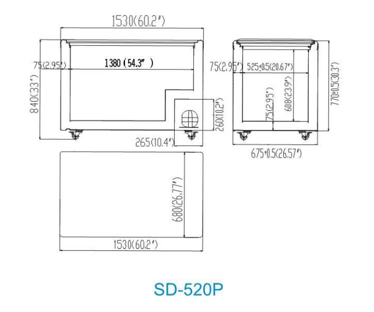 Commercial Chest Freezers 520P | Atosa | SD-520P