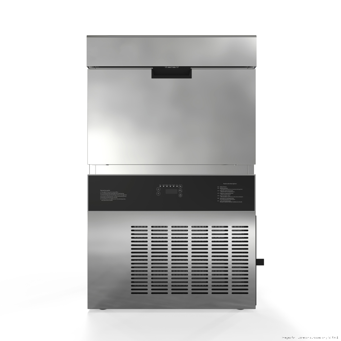 Blizzard Crystal Square Ice Maker 40kg/24hr with 20kg Storage - SIC-40L
