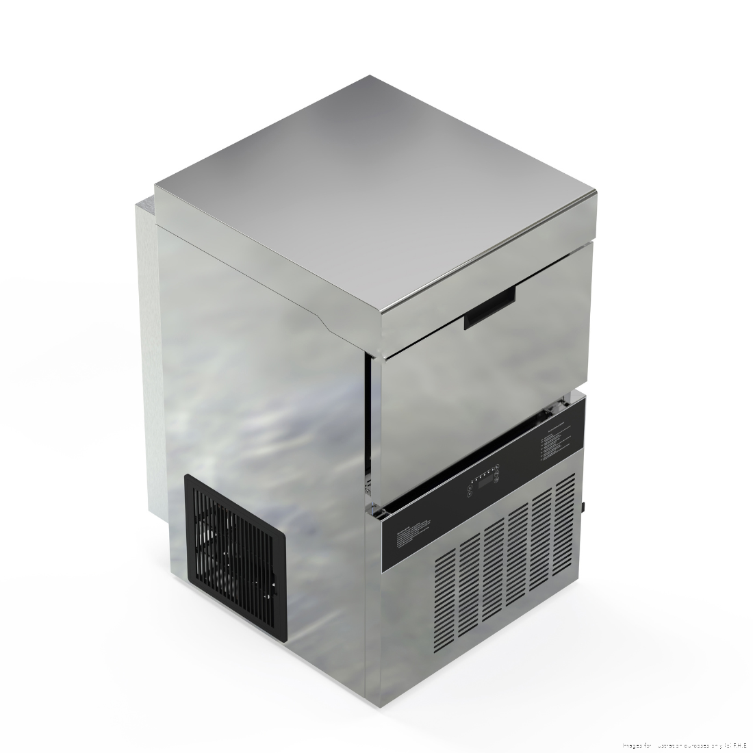 Blizzard Crystal Square Ice Maker 40kg/24hr with 20kg Storage - SIC-40L