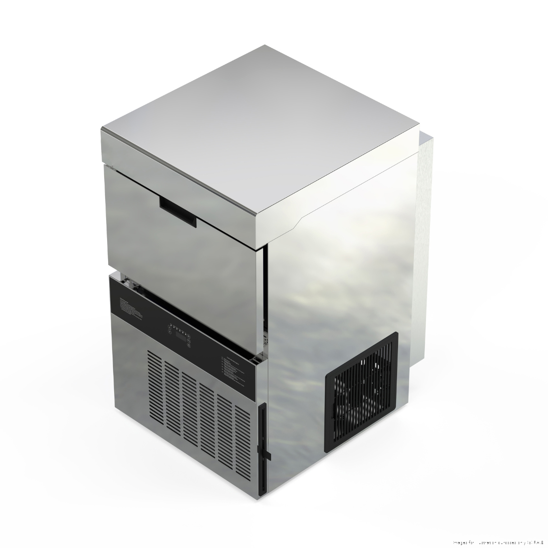 Blizzard Crystal Square Ice Maker 40kg/24hr with 20kg Storage - SIC-40L