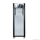Thermaster Single Glass Door Upright Freezer Black Stainless Steel SUFG500B