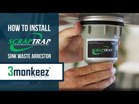 3Monkeez Sink Waste Arrestor (127mm) - SSBW-1
