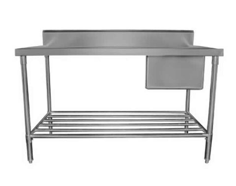 Mixrite Sink Bench with Splashback 1800 x 600 x 900 mm SS1618R