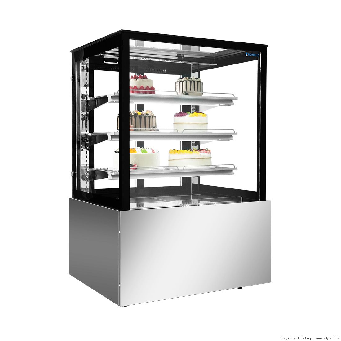 Bonvue Chilled Cake Showcase Food Display SL830V