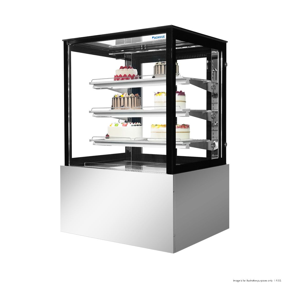 Bonvue Chilled Cake Showcase Food Display SL830V