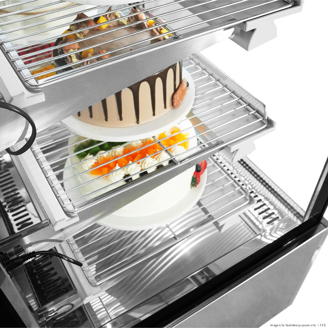 Bonvue Chilled Cake Showcase Food Display SL840V