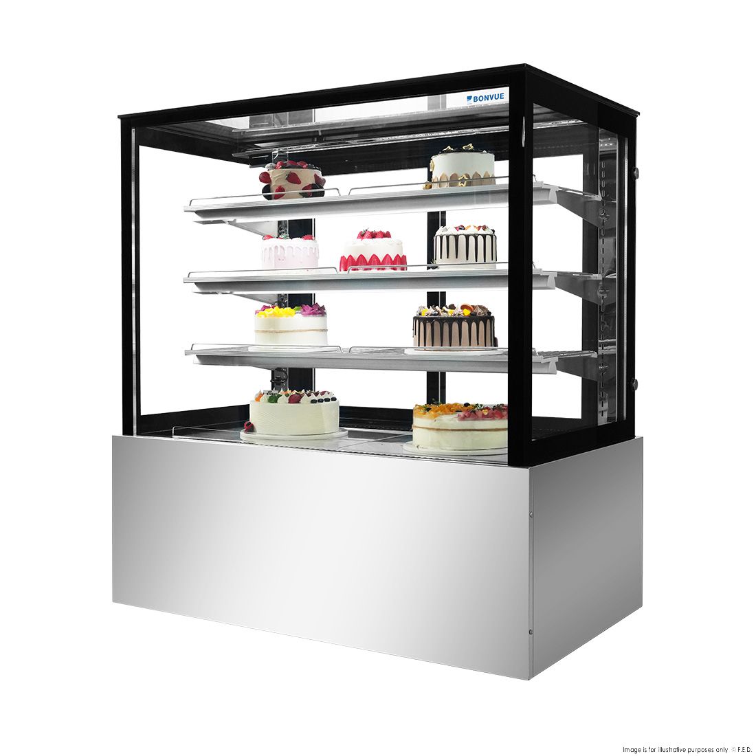 Bonvue Chilled Cake Showcase Food Display SL840V