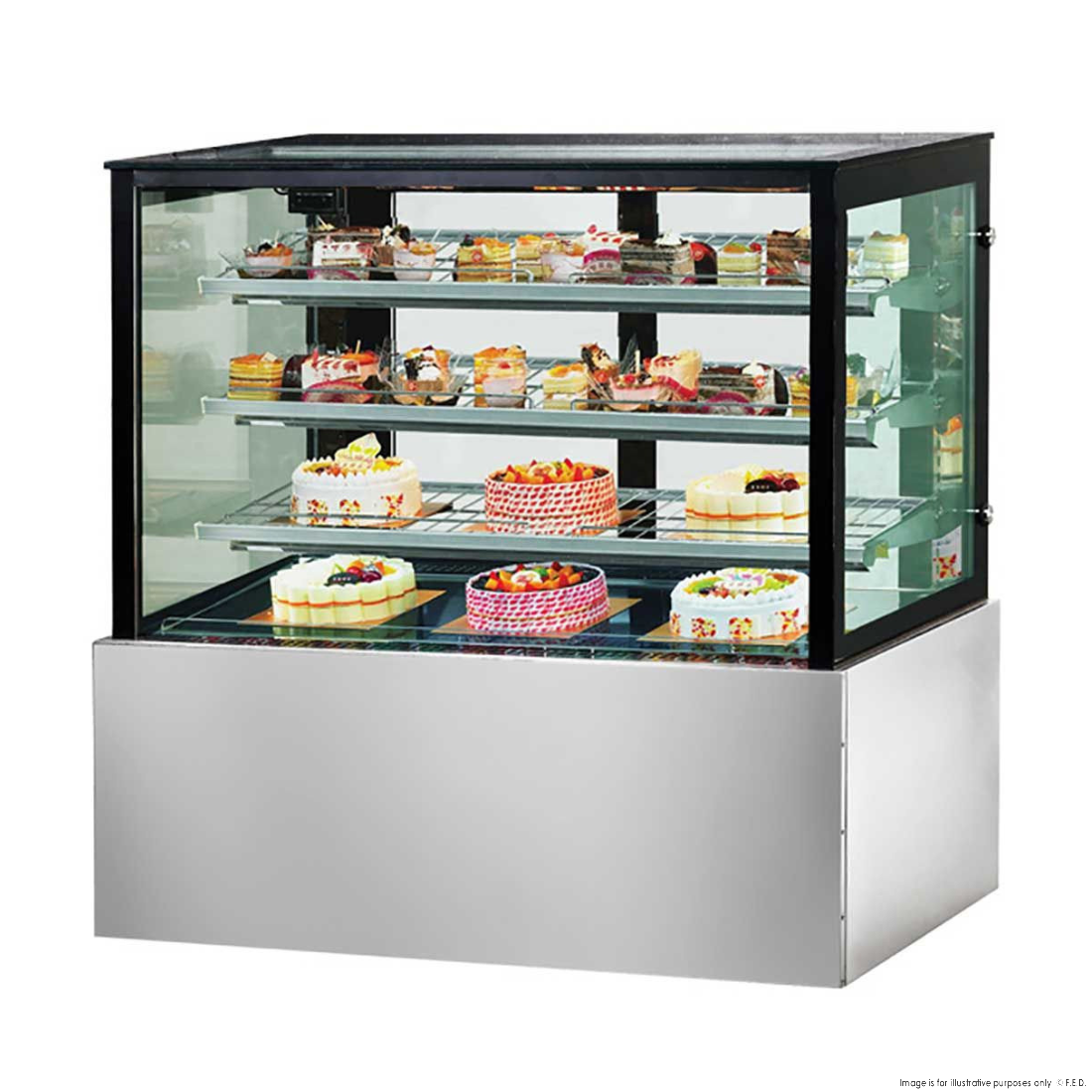 Bonvue Chilled Cake Showcase Food Display SL880V