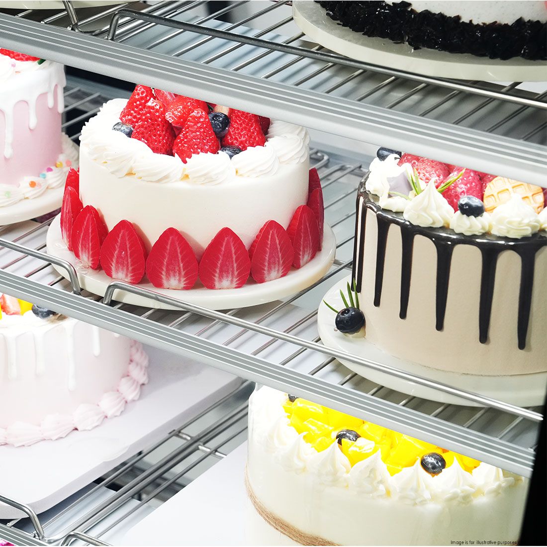 Bonvue Deluxe Chilled Cake Showcase Display Cabinet SLP840C