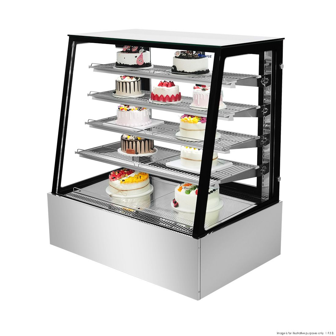 Bonvue Deluxe Chilled Cake Showcase Display Cabinet SLP840C