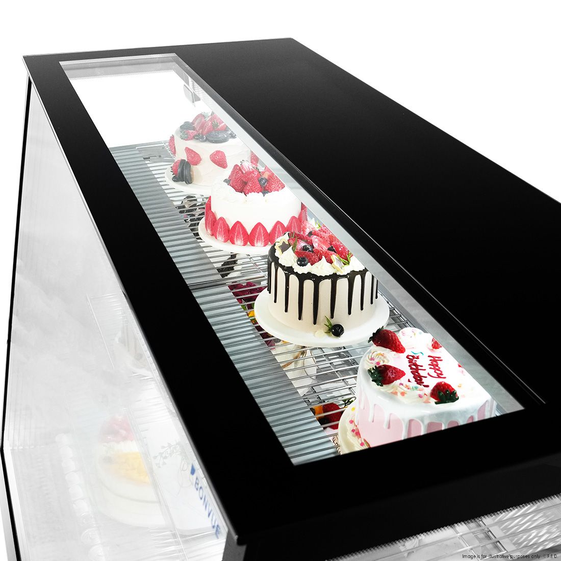 Bonvue Deluxe Chilled Cake Showcase Display Cabinet SLP850C