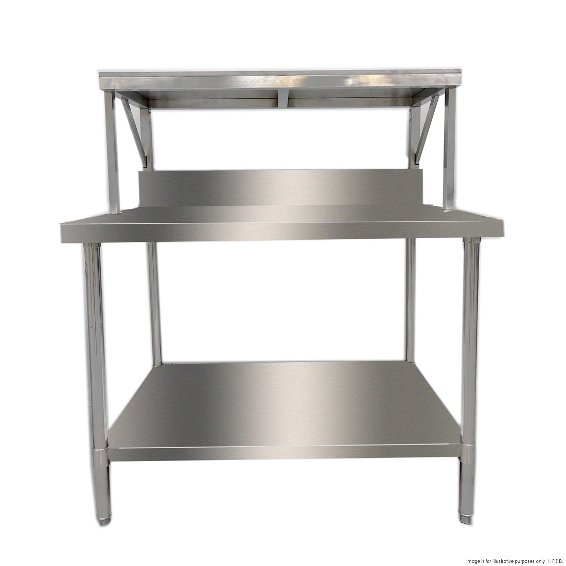 Modular Systems Heavy Duty Salamander Bench With Shelf Braces SMB-8-1200