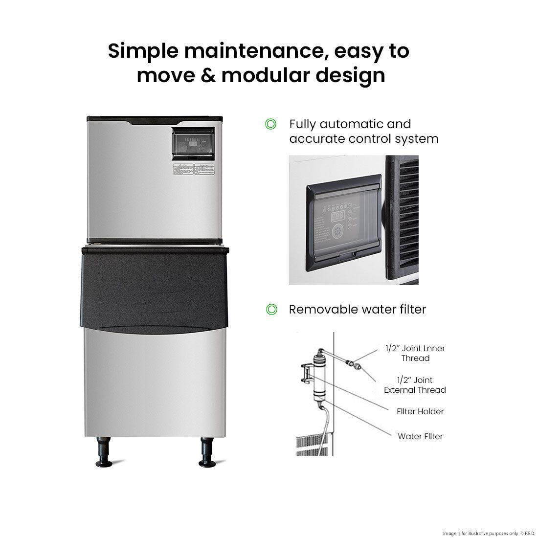 Blizzard Air-Cooled Ice Maker SN-500P