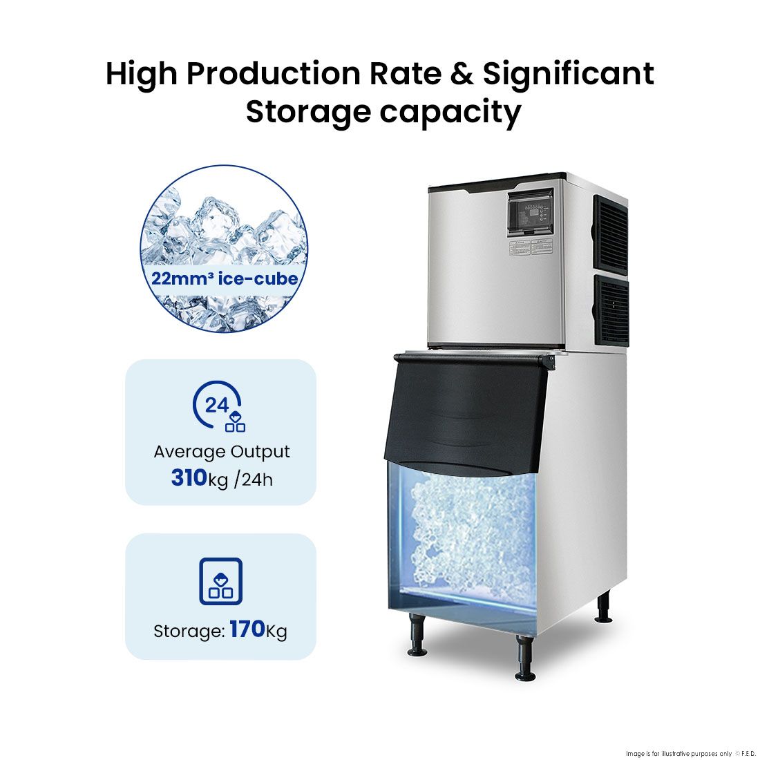 Blizzard Air-Cooled Ice Maker SN-700P