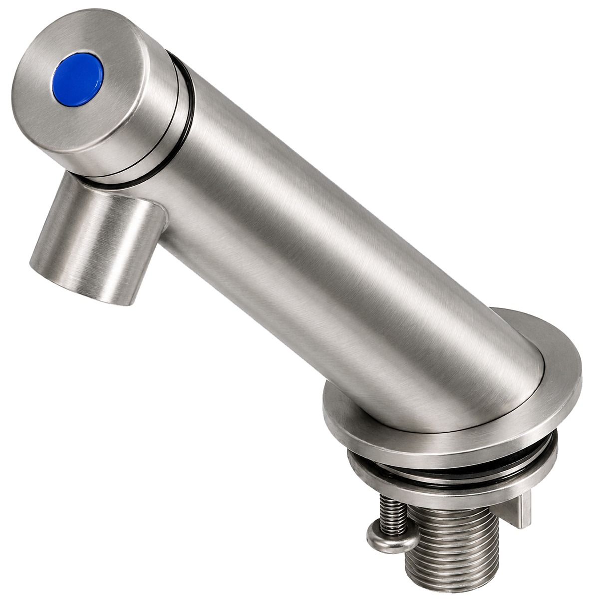 3Monkeez Soft Touch Push Button Pillar Tap. 6 Second Timed Flow - 304 - T-3MSS-STPT6PB-304