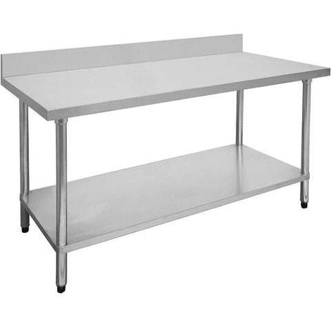 Modular Systems WBB Economic 304 Grade Stainless Steel Table with Splashback - 300-2400mm Width