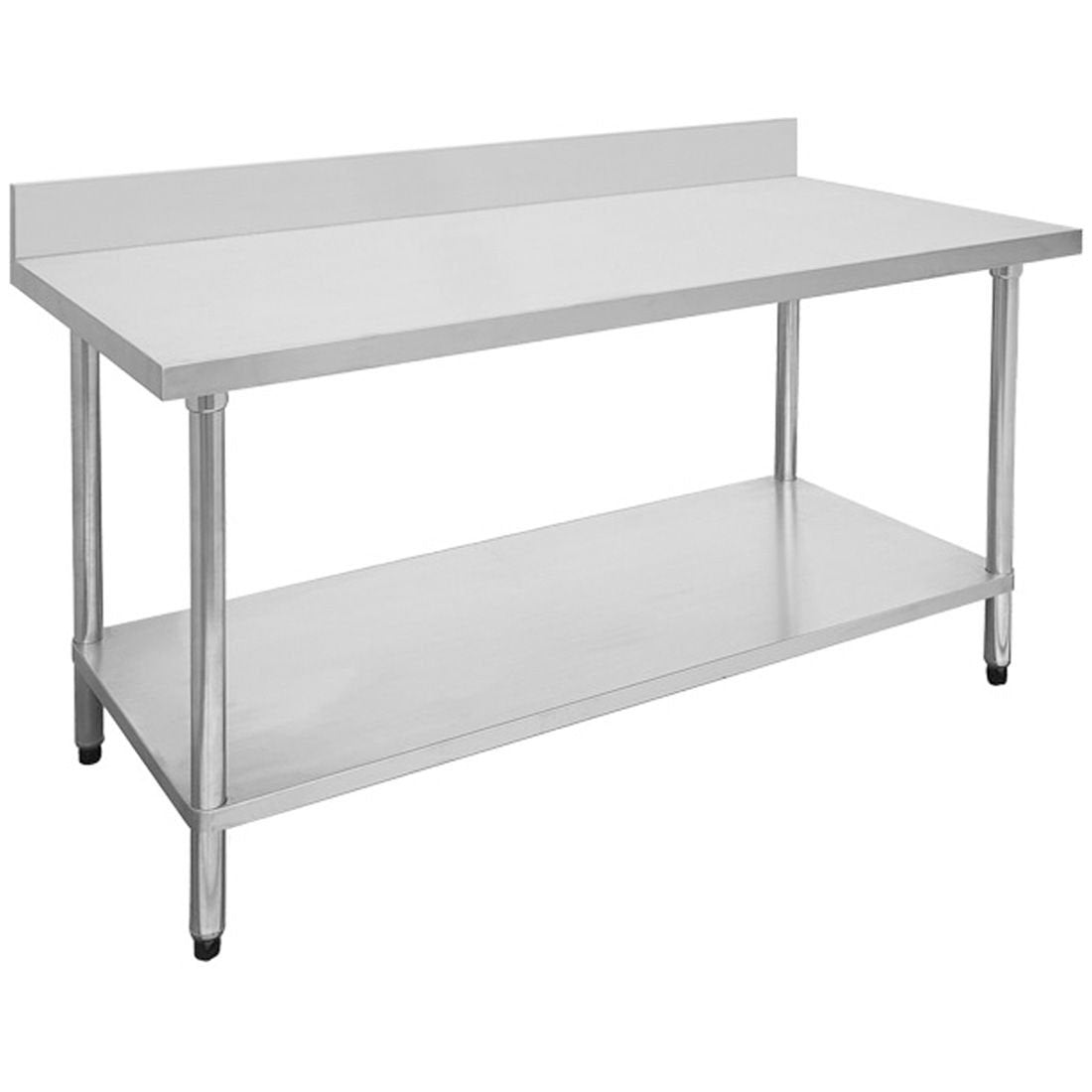 Modular Systems WBB Economic 304 Grade Stainless Steel Table with Splashback - 300-2400mm Width