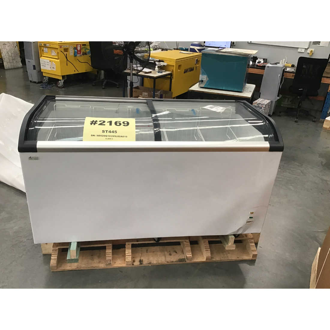 CLEARANCE - Thermaster two glass sliding lids chest freezer with castors - ST445-NSW2169