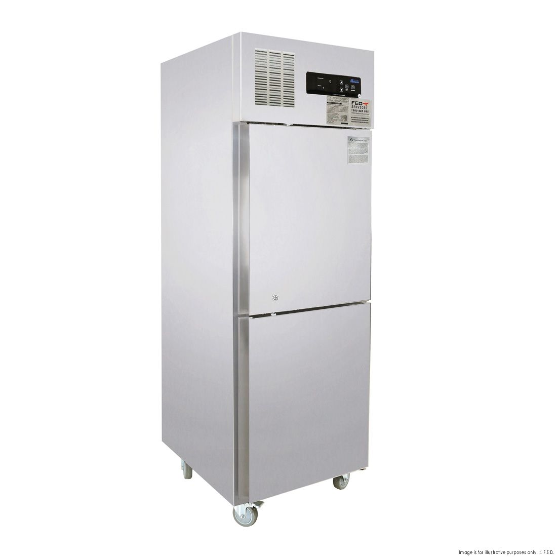 Thermaster Tropical 2 X ½ Door Ss Fridge SUC500