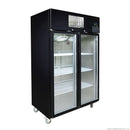 Thermaster Double Door Upright Display Fridge (black) SUCG1000B