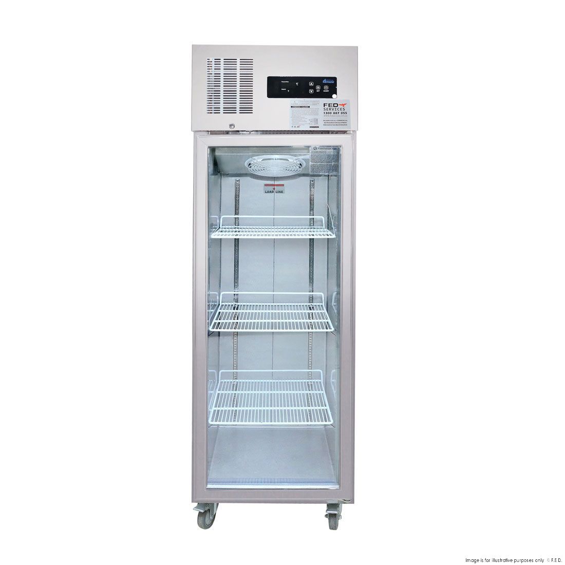 Thermaster Single Door Upright Display Fridge SUCG500