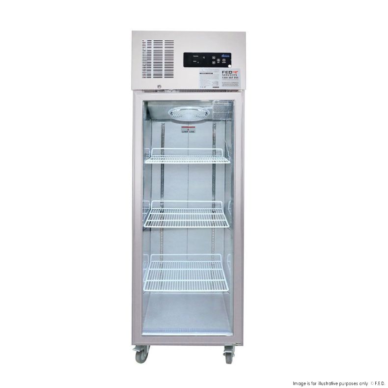 CLEARANCE - Thermaster Single Door Upright Display Fridge SUCG500-NSW1752