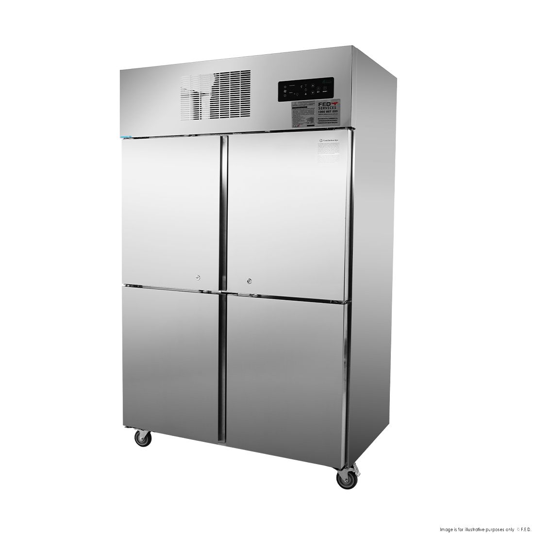 Thermaster Tropical 4 X Half Door Ss Freezer SUF1000