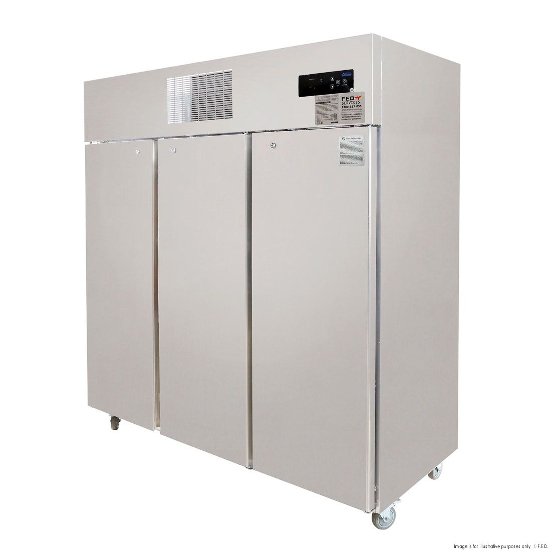 Thermaster Three Door Ss Upright Storage Freezer SUF1500