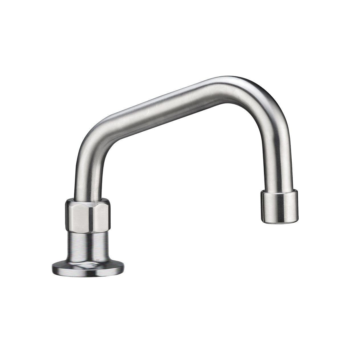 3Monkeez Stainless Steel Bench Mount (No Stops) with 8" Spout - T-3MHO08