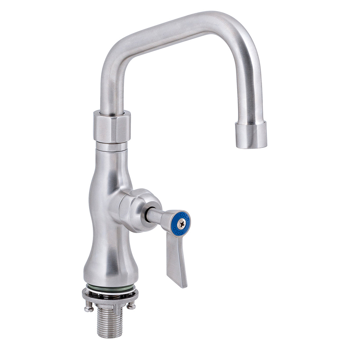 3Monkeez Stainless Steel Single Bench Mount Tap Body with 8" Spout - T-3MSH08