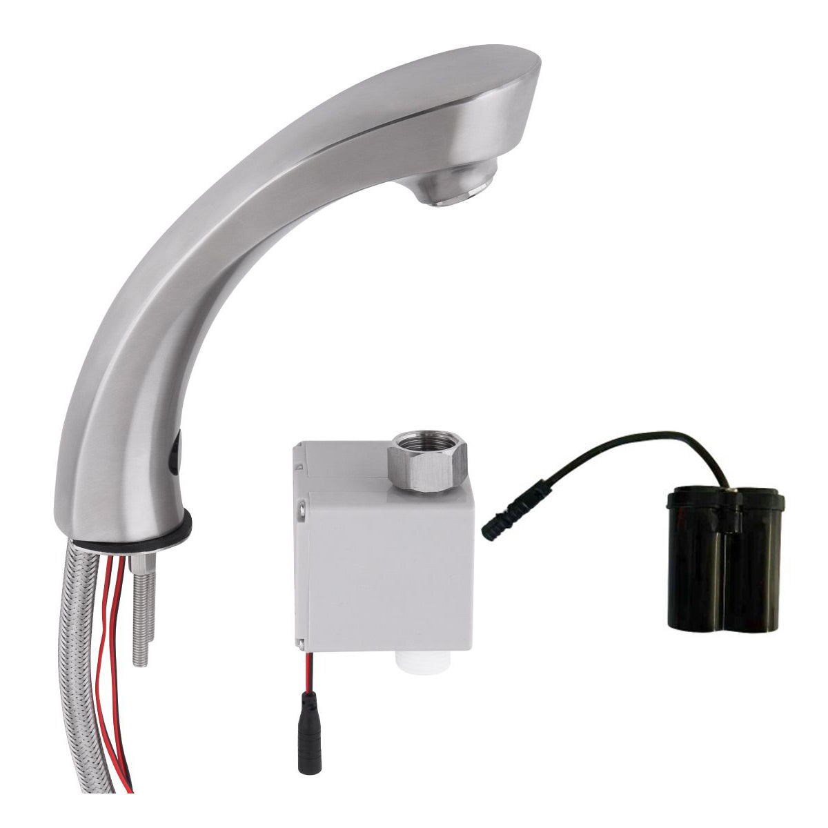 3Monkeez Stainless Steel Hob Mounted Sensor Tap - Battery Powered  - T-3MSS-HMSTB