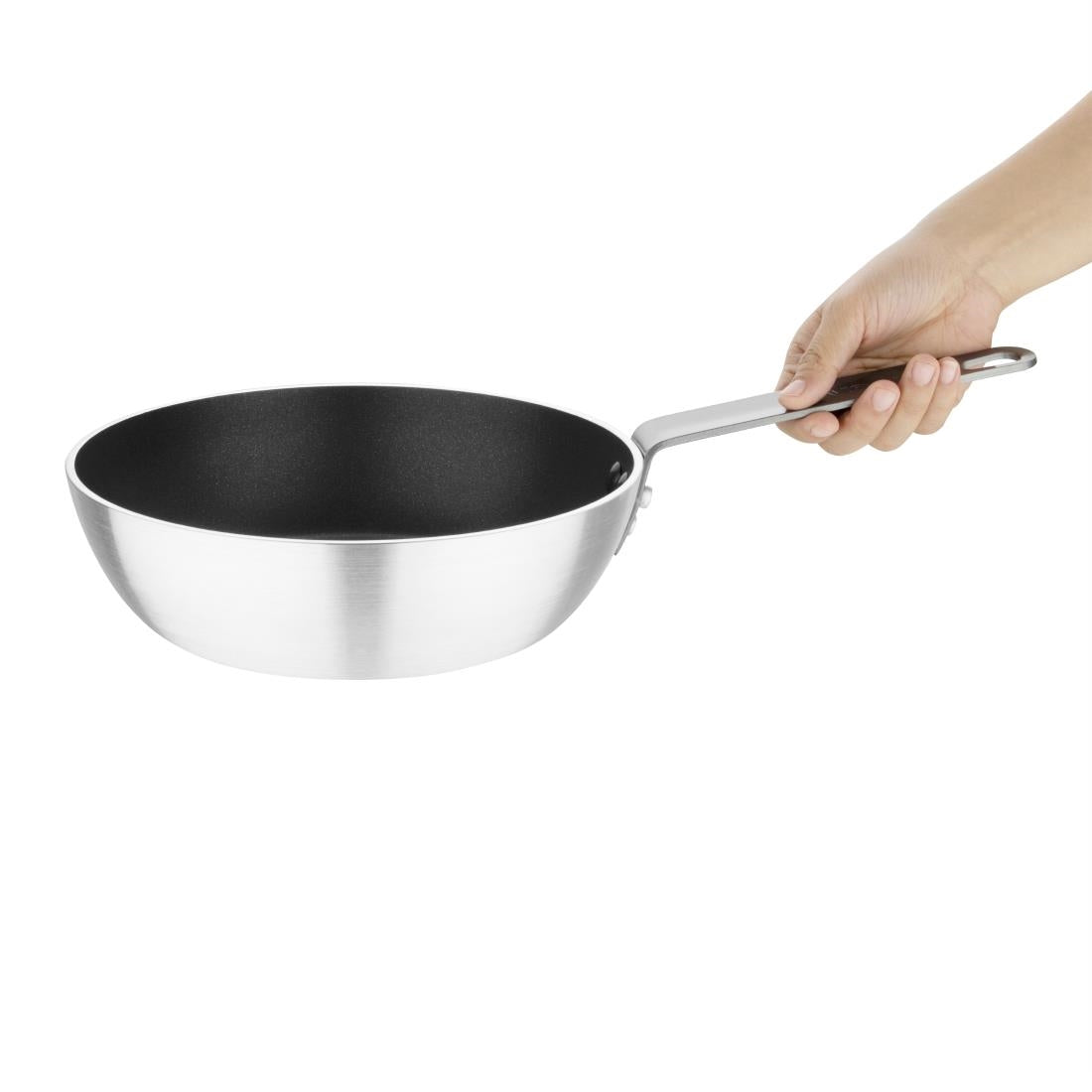 Vogue Aluminium Non-stick Teflon Platinum Plus Sauté Pan - 240mm - HT986